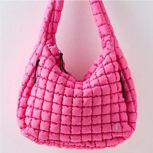 NWT Free People movement quilted carryall bubblegum pink *SOLD OUT